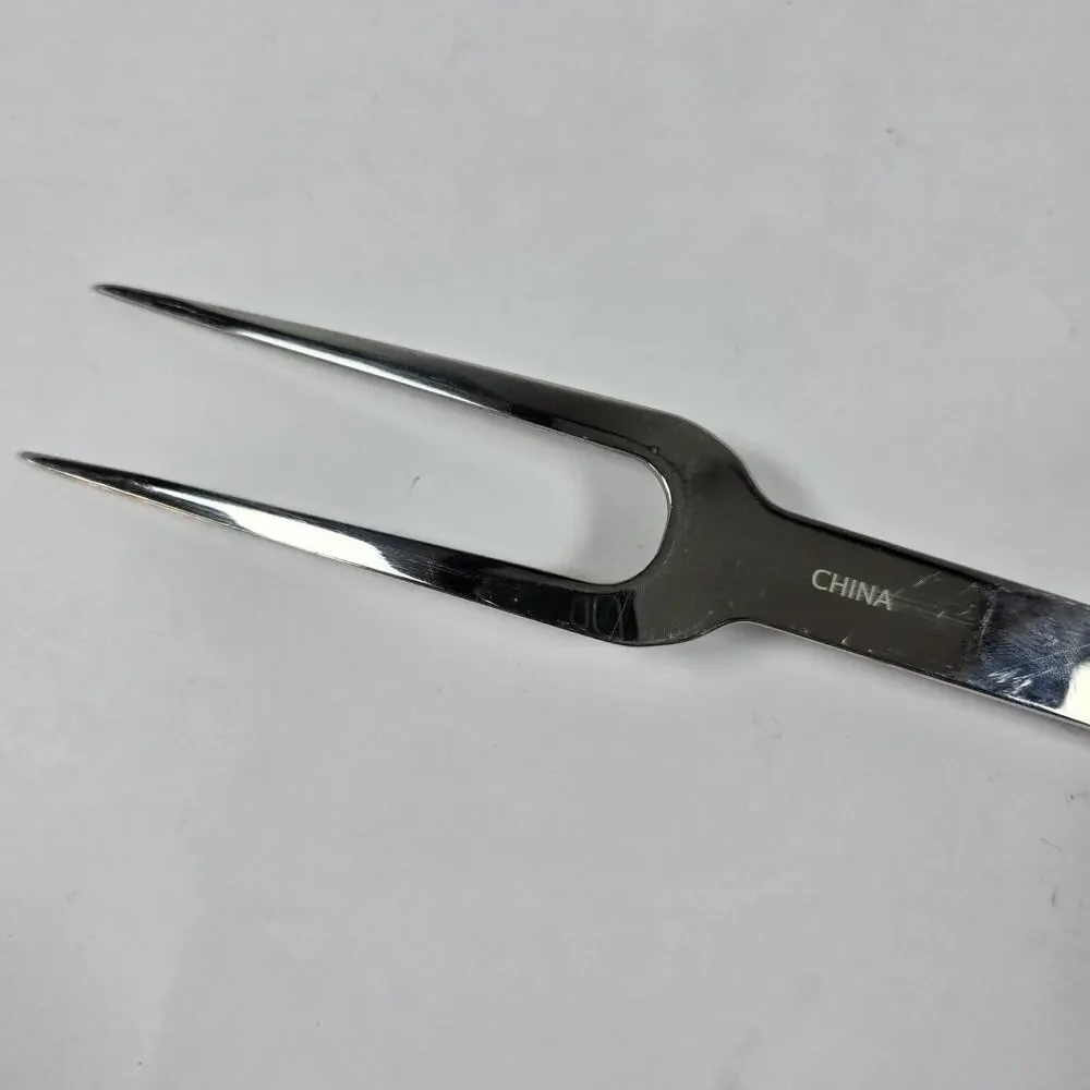 All-Clad Stainless Steel Carving Meat Fork 2 Prong Kitchen Utensil